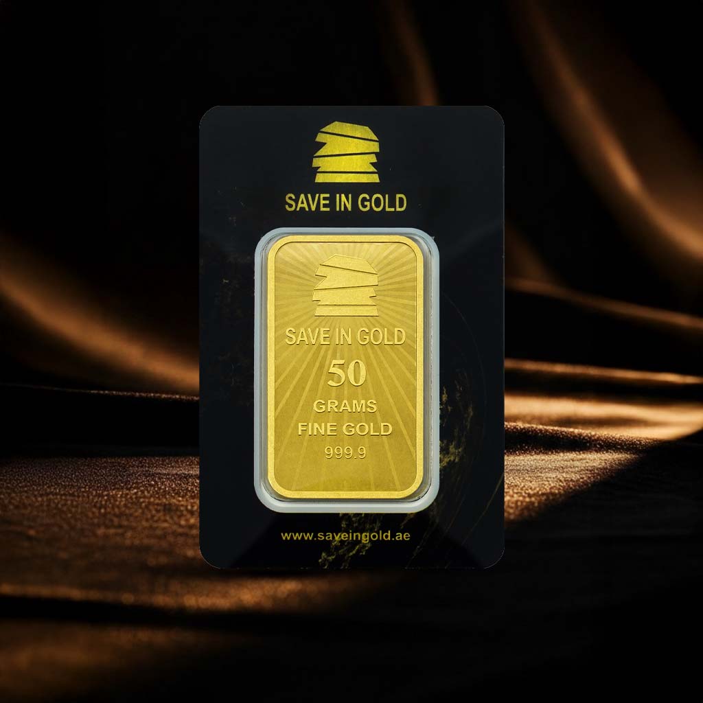 50 Grams Floral Gold Bar